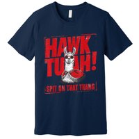 Hawk Tuah Spit On That Thang Funny Llama Premium T-Shirt