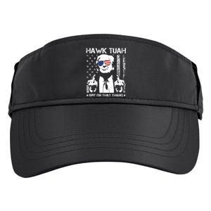 Hawk Tuah Spit On That Thang Trump Adult Drive Performance Visor