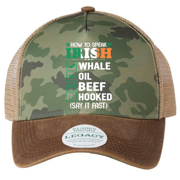 How To Speak Irish Funny Legacy Tie Dye Trucker Hat