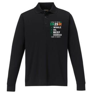 How To Speak Irish Funny Performance Long Sleeve Polo