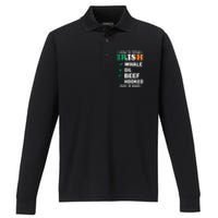 How To Speak Irish Funny Performance Long Sleeve Polo