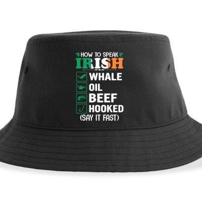 How To Speak Irish Funny Sustainable Bucket Hat