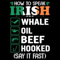 How To Speak Irish Funny 7-Panel Snapback Hat