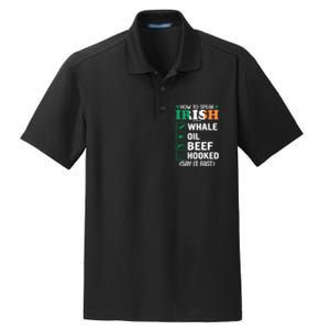 How To Speak Irish Funny Dry Zone Grid Polo