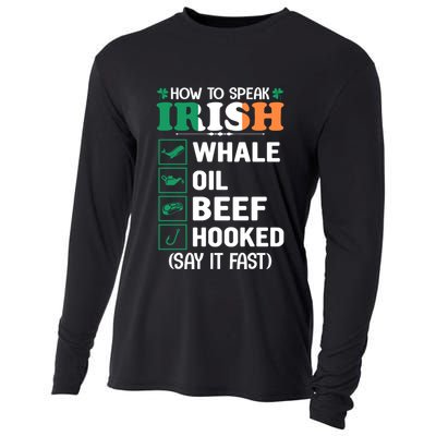 How To Speak Irish Funny Cooling Performance Long Sleeve Crew