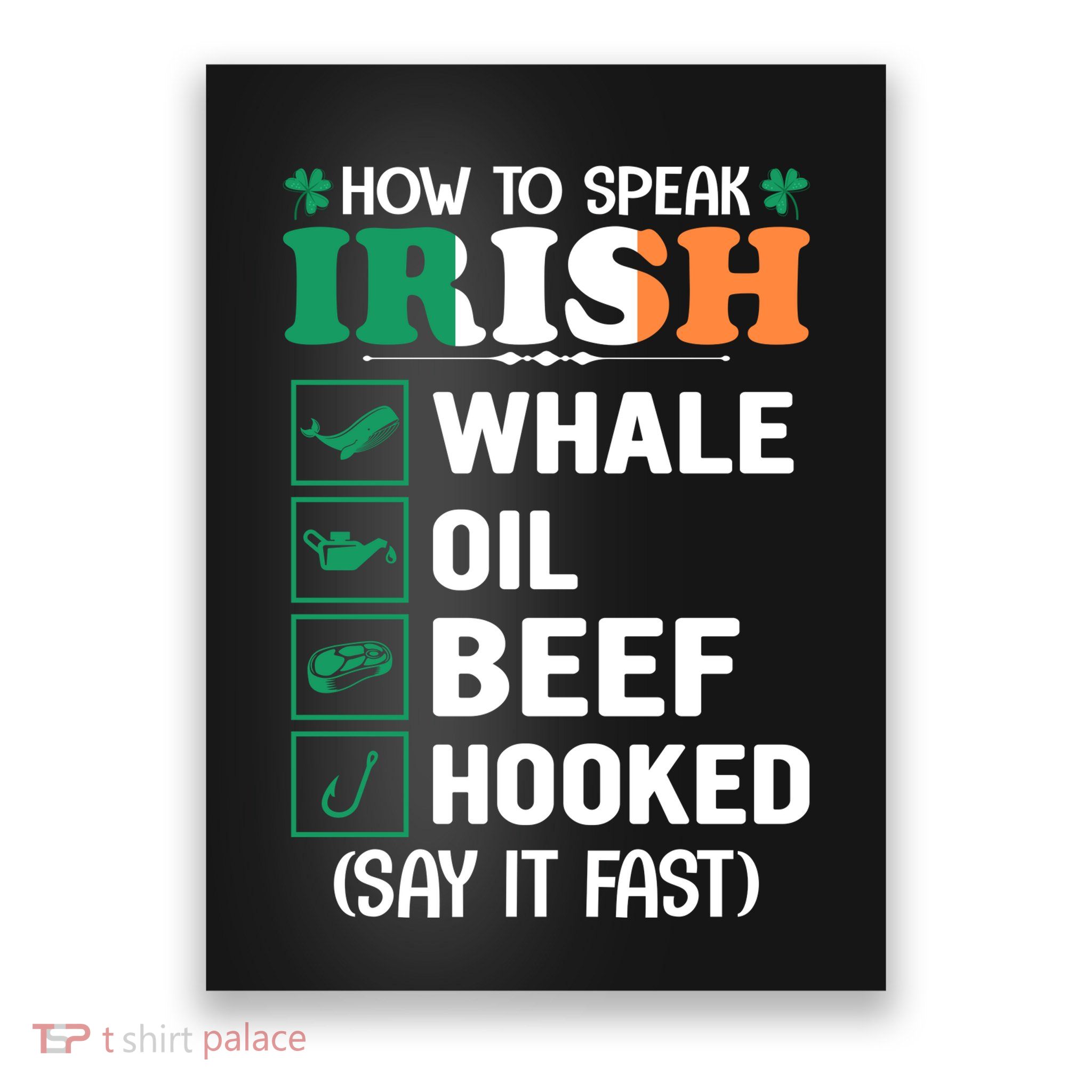 How To Speak Irish Funny Poster