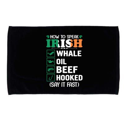 How To Speak Irish Funny Microfiber Hand Towel