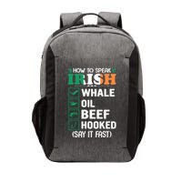 How To Speak Irish Funny Vector Backpack