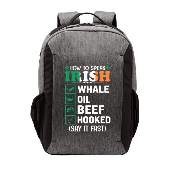 How To Speak Irish Funny Vector Backpack