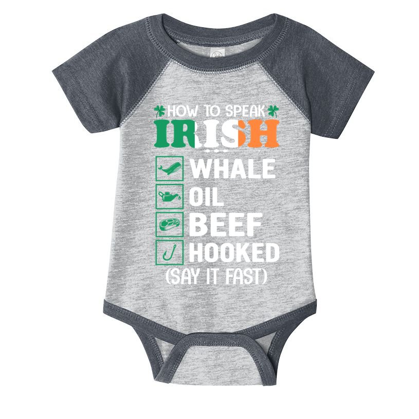How To Speak Irish Funny Infant Baby Jersey Bodysuit