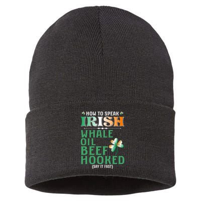 How To Speak Irish Whale Oil Beef Hooked Sustainable Knit Beanie