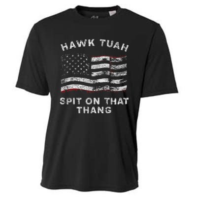 Hawk Tush Spit On That Thang Viral Election Parody Cooling Performance Crew T-Shirt