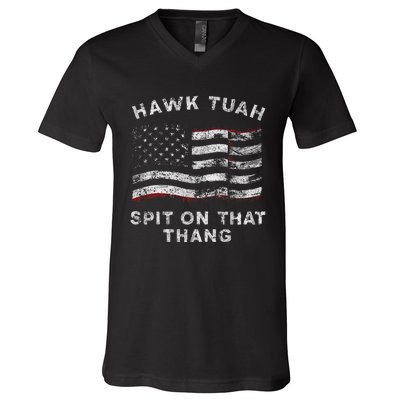 Hawk Tush Spit On That Thang Viral Election Parody V-Neck T-Shirt