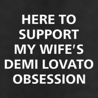 Here To Support My WifeS Demi Lovato Obsession Golf Towel