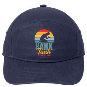 Hawk Tuah Spit On That Thang Meme 7-Panel Snapback Hat