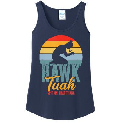 Hawk Tuah Spit On That Thang Meme Ladies Essential Tank