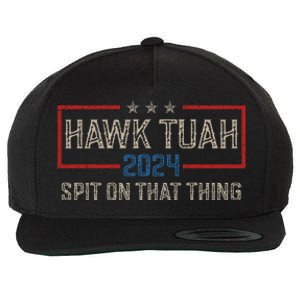 Hawk Tush Spit On That Thing 2024 Parody Election Hawk Tuah Girl Wool Snapback Cap