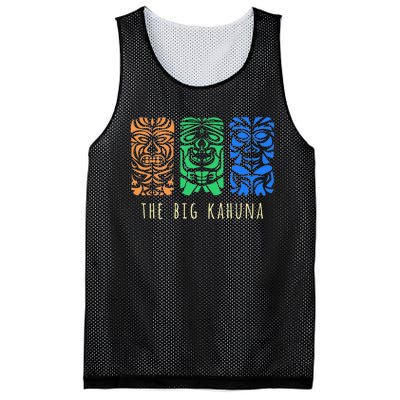 Hawaii Tiki Surfing Polynesian Big Kahuna Retro Hipster Mesh Reversible Basketball Jersey Tank