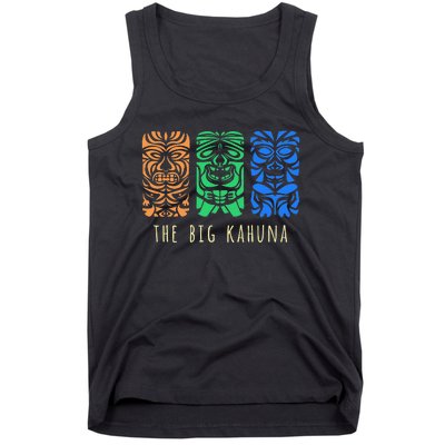 Hawaii Tiki Surfing Polynesian Big Kahuna Retro Hipster Tank Top