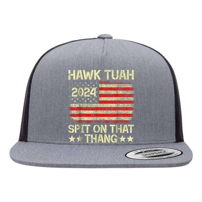 Hawk Tush Spit On That Thing Presidential Candidate Parody Vintage America Flag Flat Bill Trucker Hat