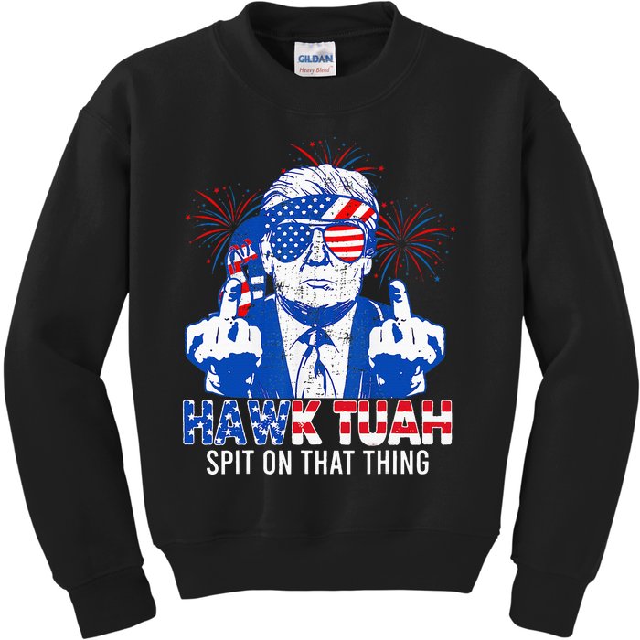 Hawk Tush Spit On That Thing Presidential Candidate Kids Sweatshirt