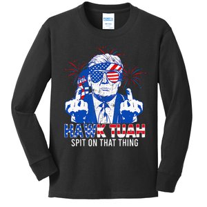 Hawk Tush Spit On That Thing Presidential Candidate Kids Long Sleeve Shirt