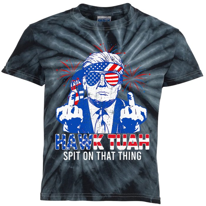 Hawk Tush Spit On That Thing Presidential Candidate Kids Tie-Dye T-Shirt