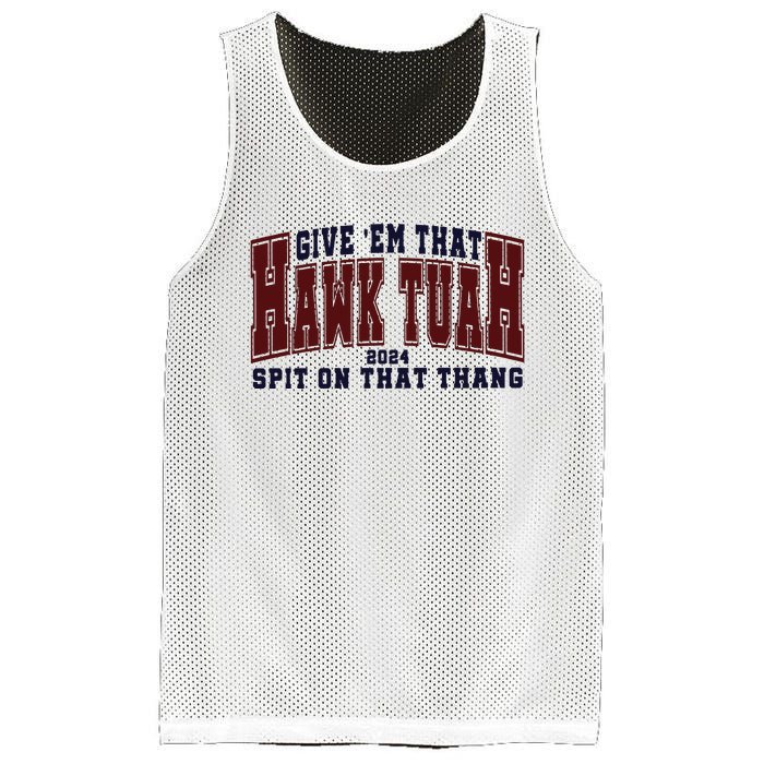 Hawk Tuah Spit On That Thang Mesh Reversible Basketball Jersey Tank