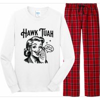 Hawk Tuah Spit On That Thang Long Sleeve Pajama Set