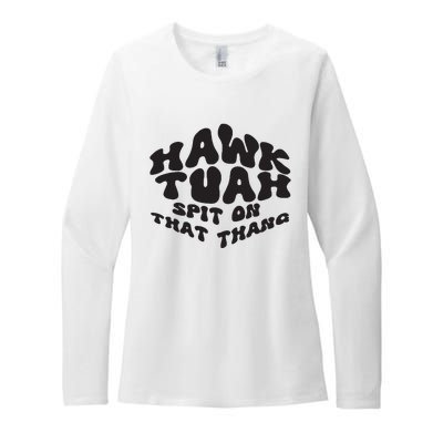 Hawk Tuah Spit On That Thang 2024 Womens CVC Long Sleeve Shirt