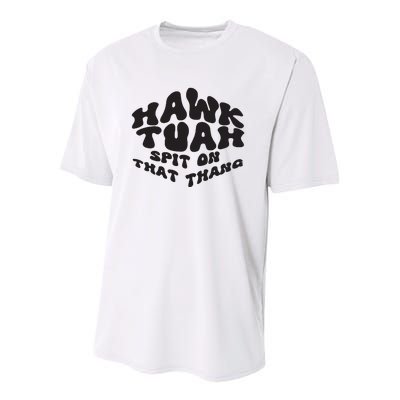 Hawk Tuah Spit On That Thang 2024 Youth Performance Sprint T-Shirt