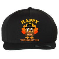 Happy Thanksgiving S For Pilgrim Turkey Wool Snapback Cap