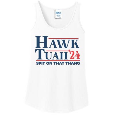 Hawk Tuah Spit On That Thang Funny Ladies Essential Tank