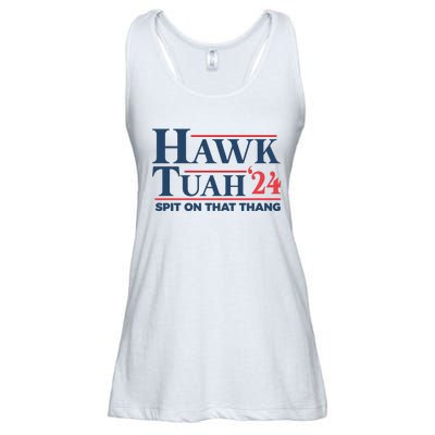 Hawk Tuah Spit On That Thang Funny Ladies Essential Flowy Tank