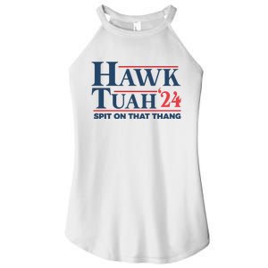 Hawk Tuah Spit On That Thang Funny Women's Perfect Tri Rocker Tank