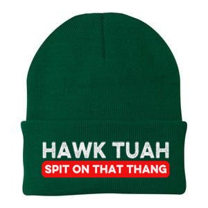 Hawk Tuah Spit On That Thang Hawk Thua Hawk Tua Knit Cap Winter Beanie