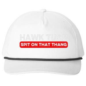 Hawk Tuah Spit On That Thang Hawk Thua Hawk Tua Snapback Five-Panel Rope Hat