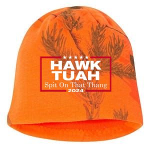 Hawk Tush Spit On That Thang Funny 2024 Election Kati - Camo Knit Beanie