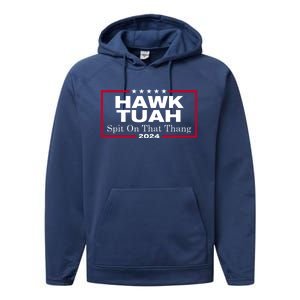 Hawk Tush Spit On That Thang Funny 2024 Election Performance Fleece Hoodie