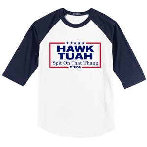 Hawk Tush Spit On That Thang Funny 2024 Election Baseball Sleeve Shirt