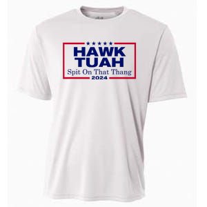 Hawk Tush Spit On That Thang Funny 2024 Election Cooling Performance Crew T-Shirt