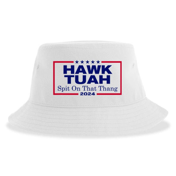 Hawk Tush Spit On That Thang Funny 2024 Election Sustainable Bucket Hat