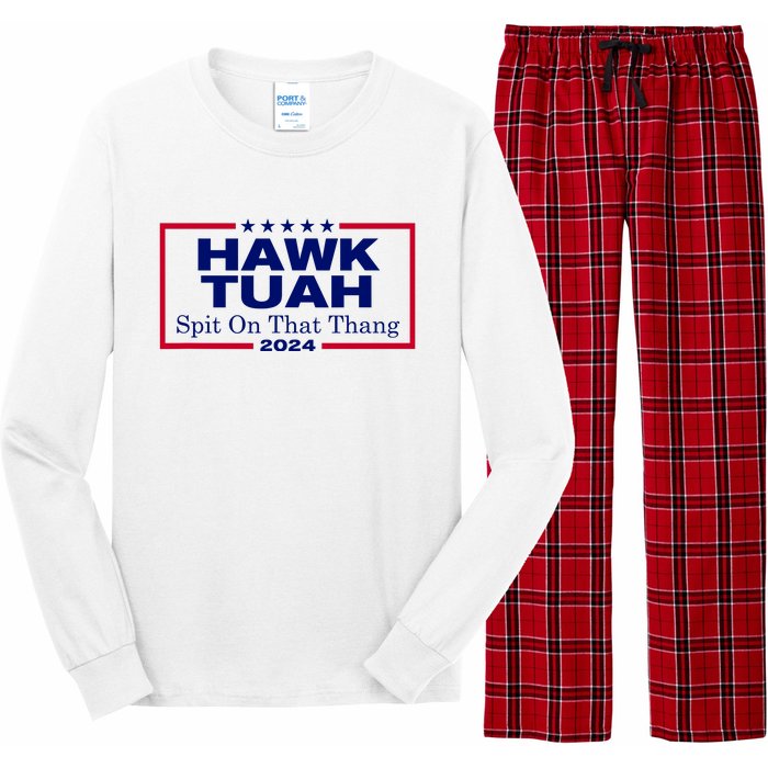 Hawk Tush Spit On That Thang Funny 2024 Election Long Sleeve Pajama Set