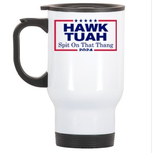 Hawk Tush Spit On That Thang Funny 2024 Election Stainless Steel Travel Mug