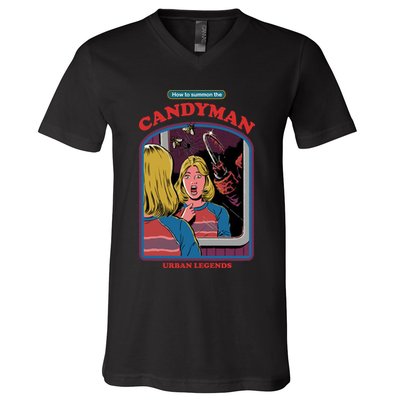 How To Summon The Candy Man V-Neck T-Shirt