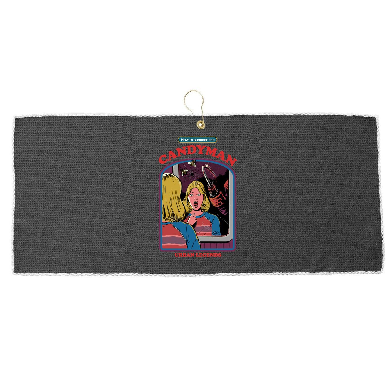How To Summon The Candy Man Large Microfiber Waffle Golf Towel