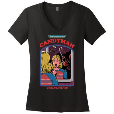 How To Summon The Candy Man Women's V-Neck T-Shirt
