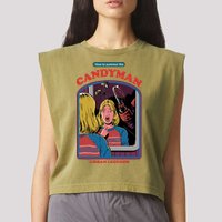 How To Summon The Candy Man Garment-Dyed Women's Muscle Tee