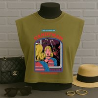 How To Summon The Candy Man Garment-Dyed Women's Muscle Tee