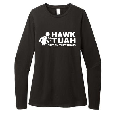 Hawk Tuah Spit On That Thang Womens CVC Long Sleeve Shirt